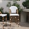 Flash Furniture Lourdes Stackable IndoorOutdoor French Bistro 26 High Counter Height Stool, WhiteGray and Bamboo SDA-AD642001-F-CS-WHGY-NAT-GG - alternate 1